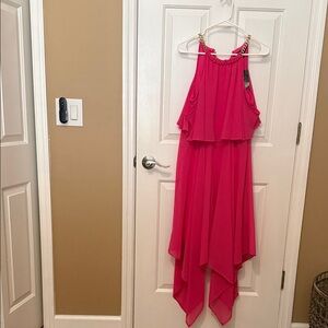 Thalia Sodi Pink Halter Dress